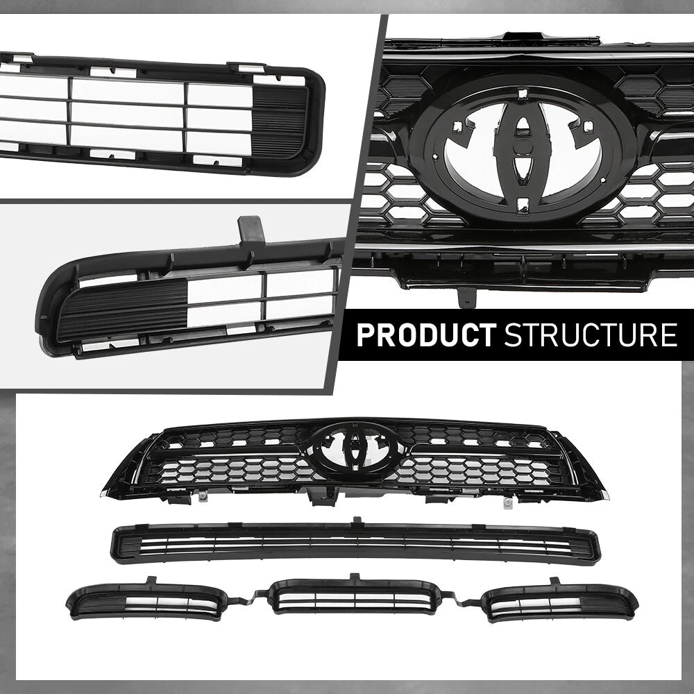 Grille Set for Toyota RAV4 (2009–2012)