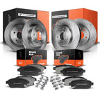 Set of 4 Disc Brake Rotors & Ceramic Pads for Chevy Cruze (2011–2019)
