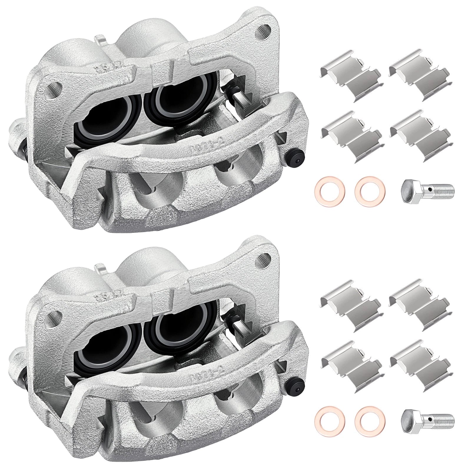 Front Brake Calipers w/ Brackets for Ford Edge Lincoln MKX Mazda CX-9 (2007–2020)