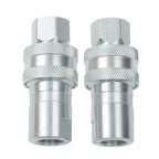3/8" NPT Thread Hydraulic Quick Connect Couplers Set of 4 ISO 5675 with Dust Caps