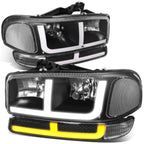 LED Bumper Headlights for GMC Sierra/Yukon (1999–2007) Black Housing