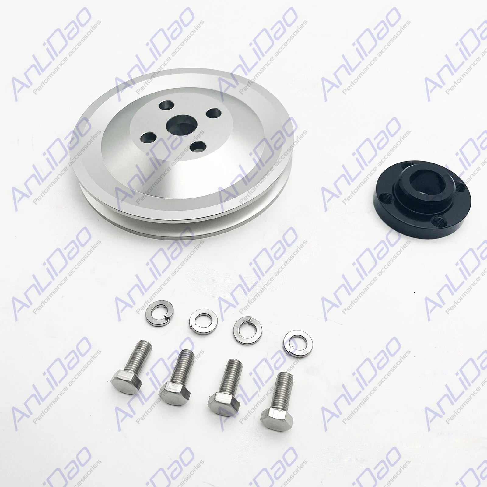 V-Belt Seawater Pump Pulley for Mercruiser Chevy 454 7.4L 502 8.2L (1991–1997) 18365T