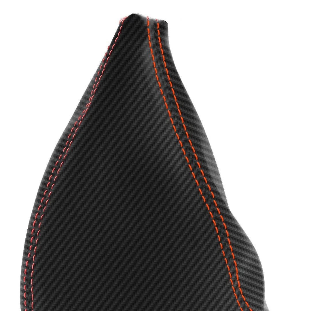 Manual Shift Boot for Jeep Wrangler (2011–2017) Carbon Fiber Red Stitch