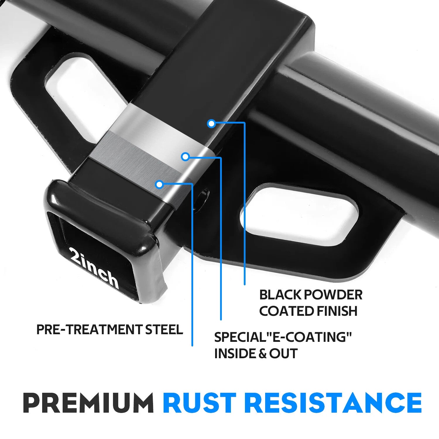 Class 3 Rear Bumper Towing Trailer Hitch Receiver 2" for Toyota Sienna (2004–2020)