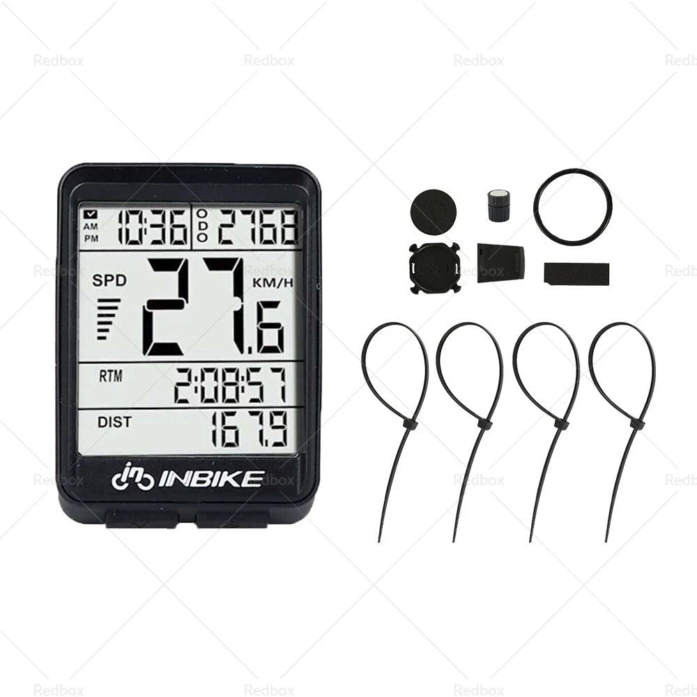 Wireless LCD Cycle Speedometer Odometer for Bicycle (Waterproof)