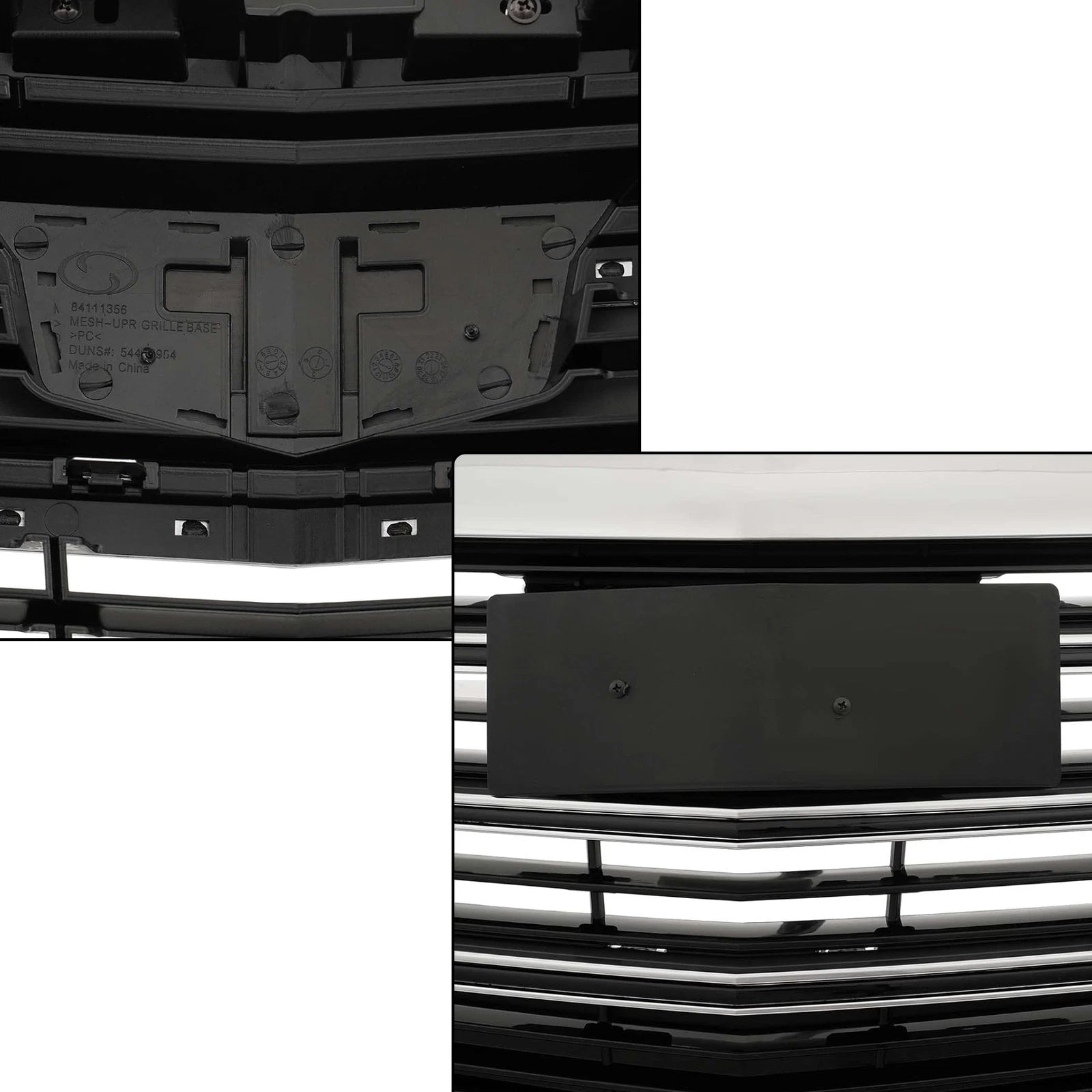 Black Front Upper Chrome Grill for Cadillac XTS (2018-2019)