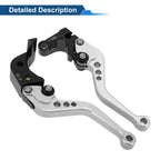 Adjustable Brake Clutch Lever for Honda CBR500R (2013–2023) - Aluminum Alloy Silver