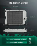 Radiator Core 186733M91 for Massey Ferguson Tractor 50 50A 65 302 304