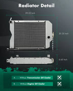 Radiator Core 186733M91 for Massey Ferguson Tractor 50 50A 65 302 304