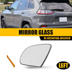 Mirror Glass Driver Left Side Non-Heated 68228911AA for Jeep Cherokee (2014–2023)