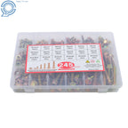 Set of 245 Heavy Duty Flanged Bolts and Nuts Kit for Metric Applications
