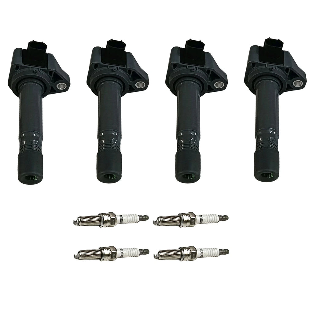 Set of 4 Ignition Coils & Iridium Spark Plugs for Honda Civic (2006–2011)