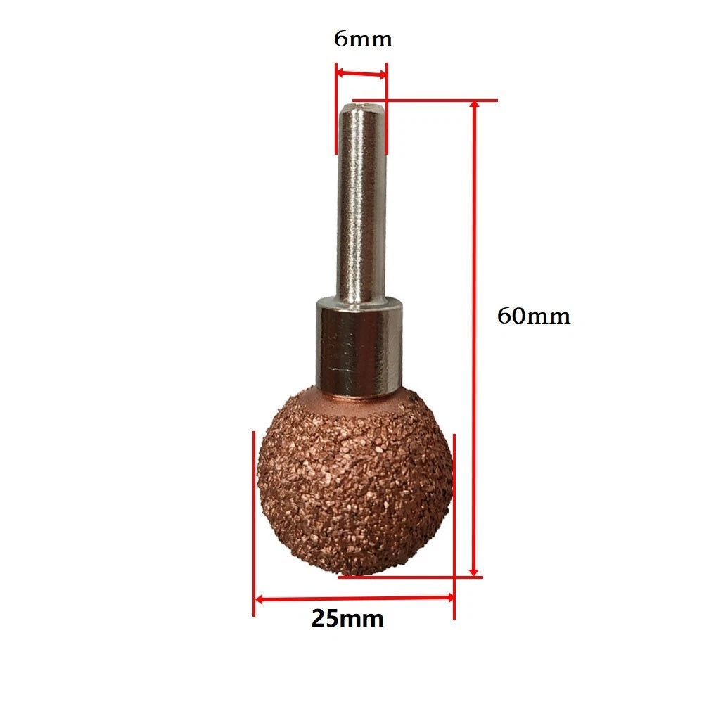 Buffing Wheel Ball Rasp for Tire Repair (25mm, 59mm)