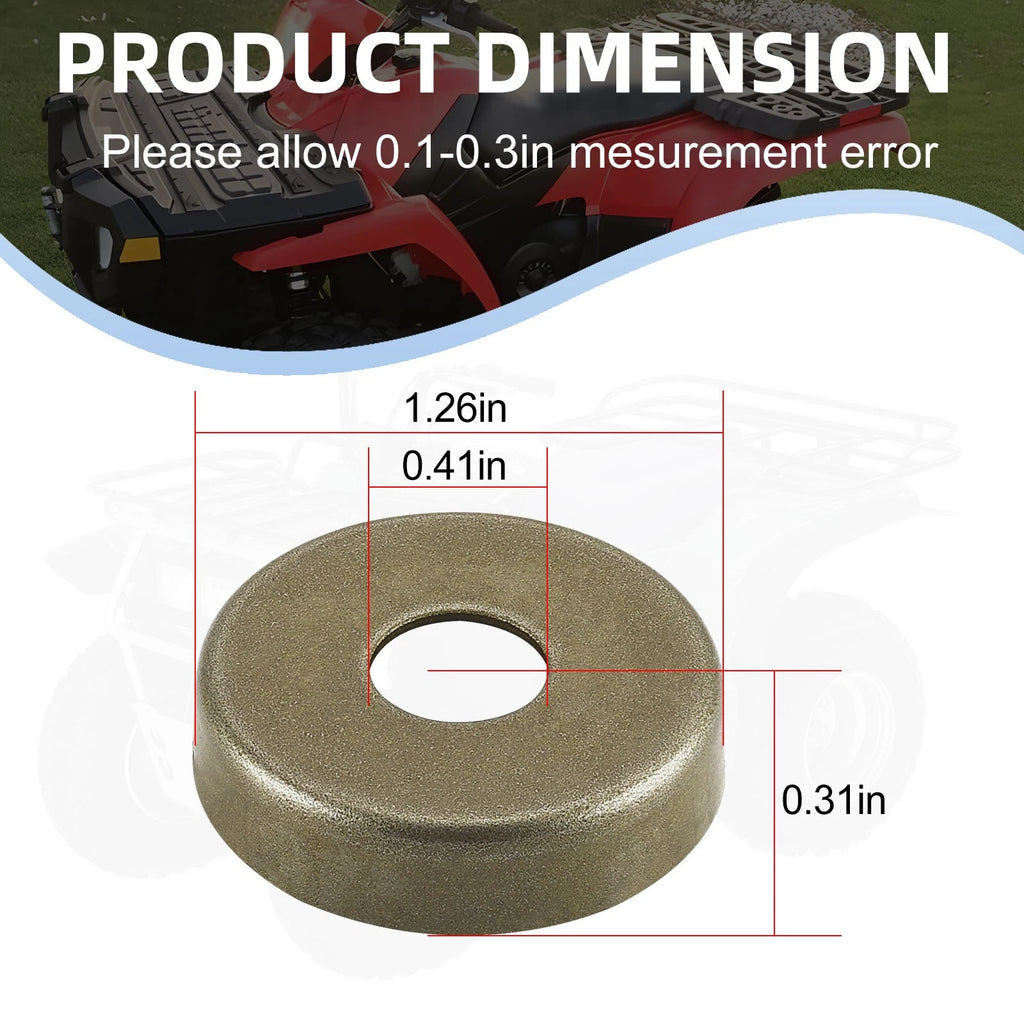 Set of 4 Front A-Arm Bushing Caps for Polaris Sportsman 110 (2016–2021)