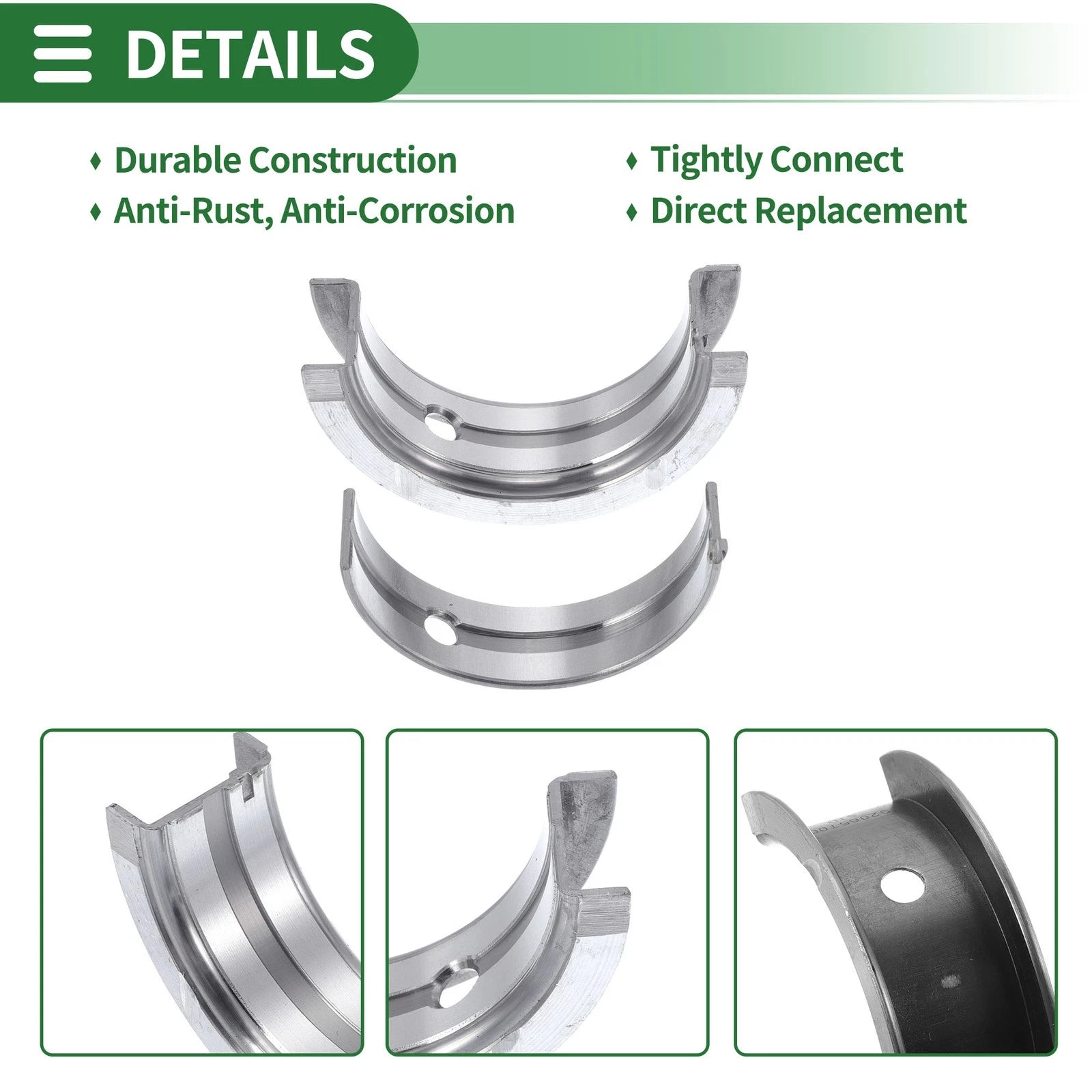 Main Bearing Set No. 92065700 for Chevrolet Optra (1999–2003)