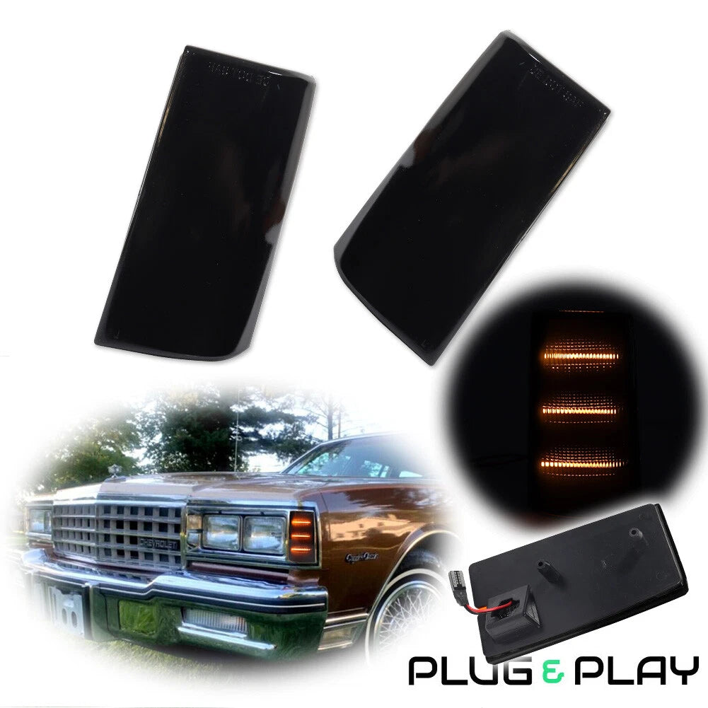 Smoke Amber Side Marker Light for Pontiac Parisienne Bonneville Safari