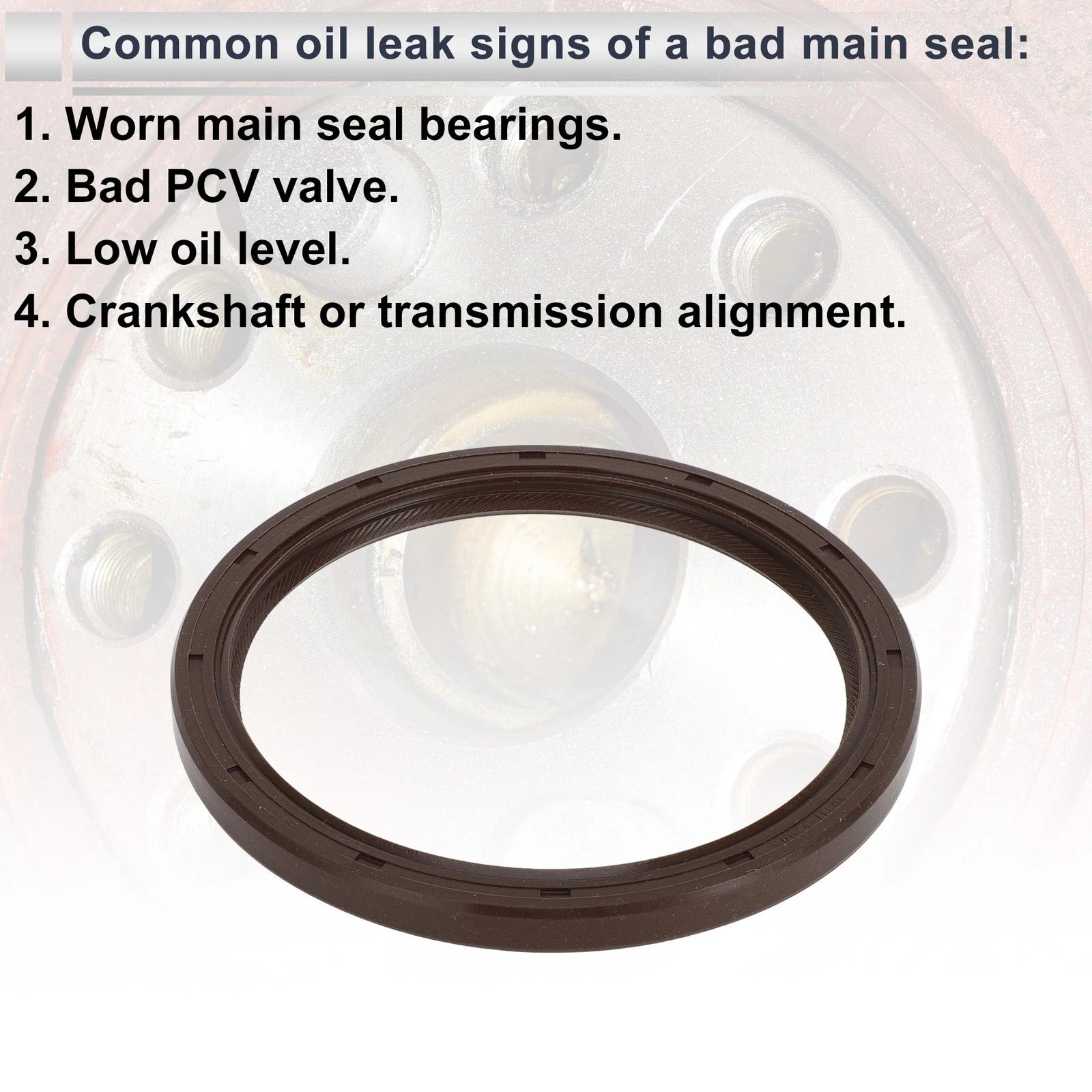 Rear Crankshaft Oil Seal for Toyota Camry Tundra (No. 90311-92006/90080-31053)