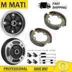 2 Front Brake Drums & Shoes for Kawasaki Mule 2510 Diesel (2000–2001)