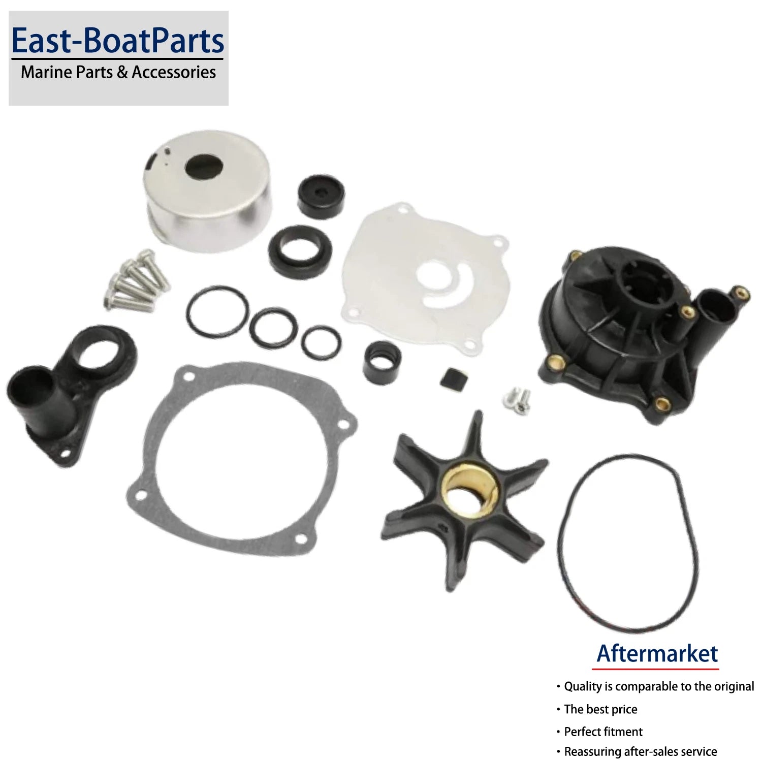 Water Pump Impeller Kit for BRP OMC Johnson Evinrude 65HP 80HP 105HP (N/A)