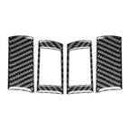 4 x Carbon Fiber Steering Wheel Button Covers for Dodge Challenger (2008-2010)