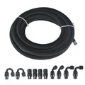 Braided Fuel Hose Line Kit 6AN Swivel Fittings 20FT for Automotive
