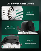 HVAC Heater Blower Motor Fan for Audi Q7 (2007–2015) & Volkswagen Touareg (2004–2010) 700262