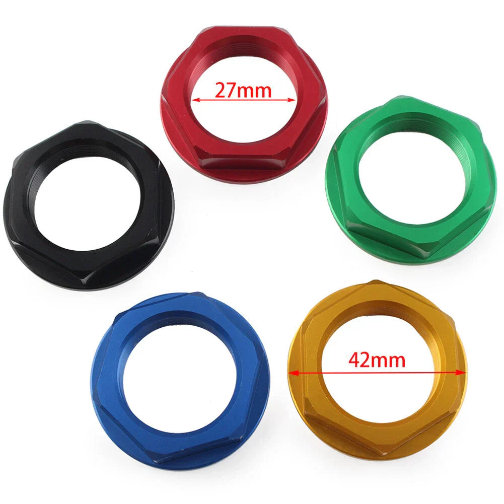 36mm Universal Motorcycle Triple Tree Stem Yoke Center Hole Nut CNC