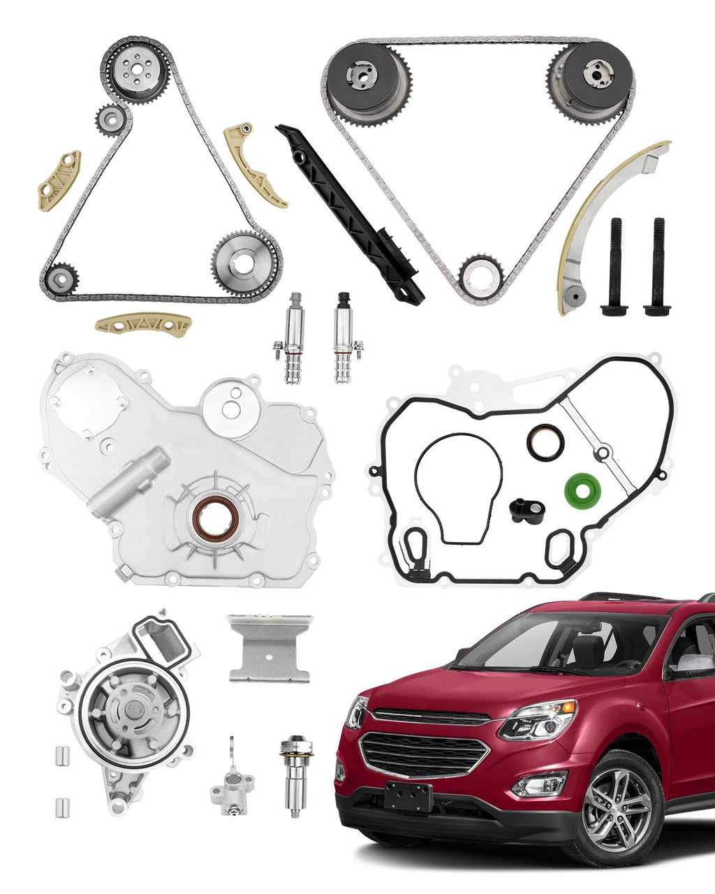 Timing Chain Kit with Water Pump for Chevy Equinox GMC Terrain (2009-2017)