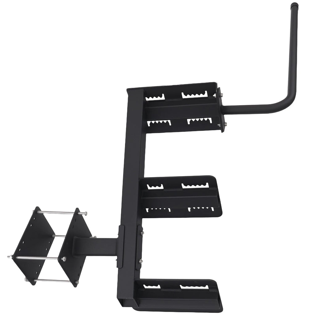 3-Step Steel Mount for Universal Boat Trailer Tongue Boarding Step (Black)
