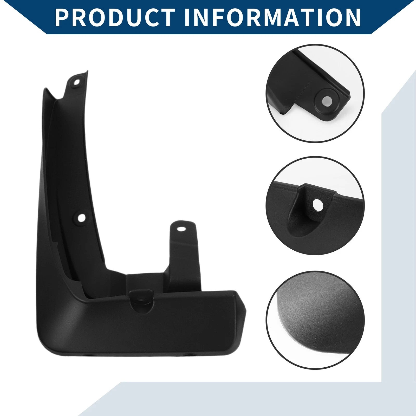 Set of 2 Mud Flaps Splash Guards for BMW iX3 (2021–2022)
