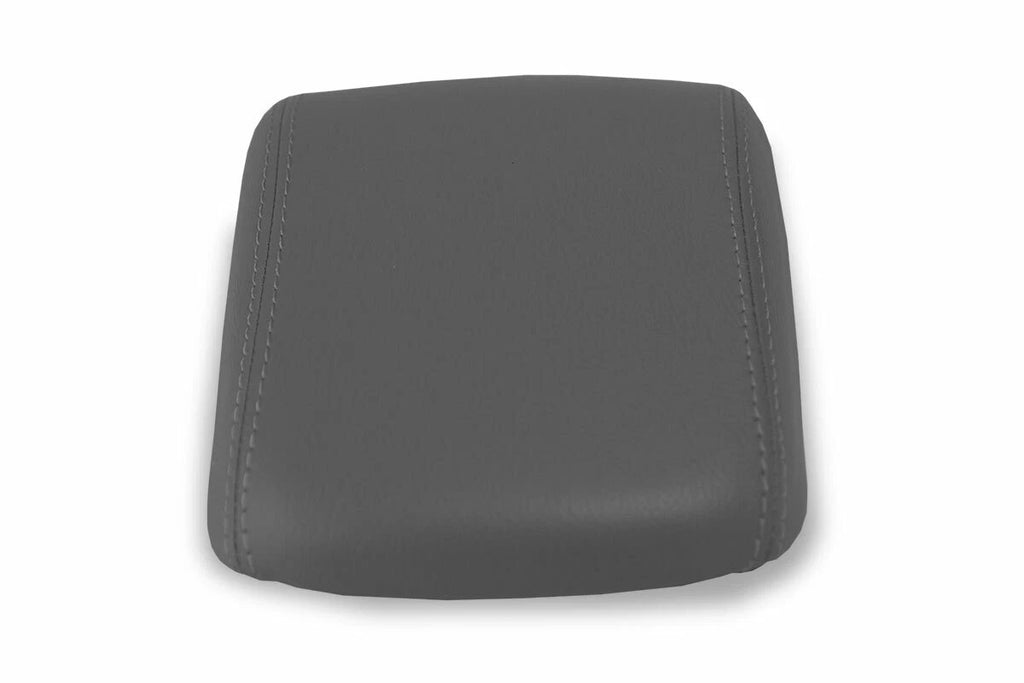 Leather Console Lid Armrest Cover for Volvo S40 (2004–2007) Gray