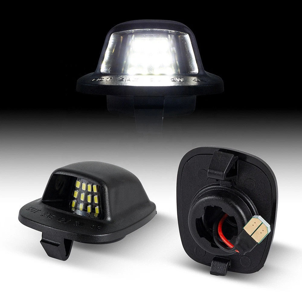 Pair White LED Number Plate Lights for Nissan Xterra Frontier (1994–2004)