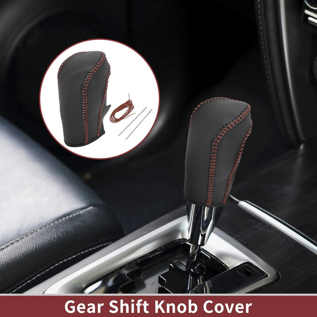 Gear Shift Knob Cover for Ford Fiesta (2009–2012) Black Brown