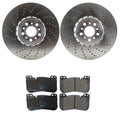 SHW Performance Front Rotor & Hella Low-Met Brake Pad Kit for F95 X5 F96 X6 (2019–2023)
