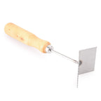 Queen Bee Excluder Cleaner Tool for Beekeeping (Wood Handle)