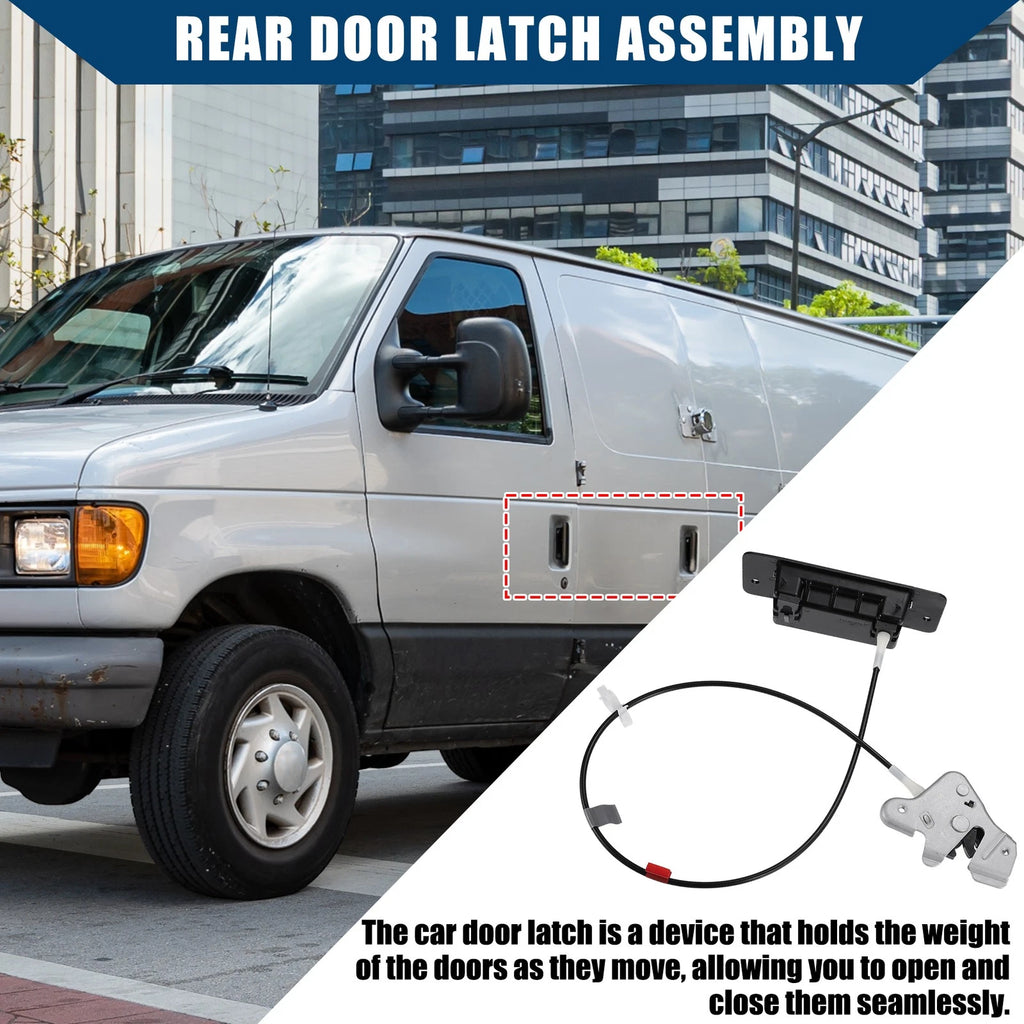 Set of 1 Door Latch Assembly W/ Handle for Ford E150 (2004–2014) NO.6C2Z-15264A01-AA