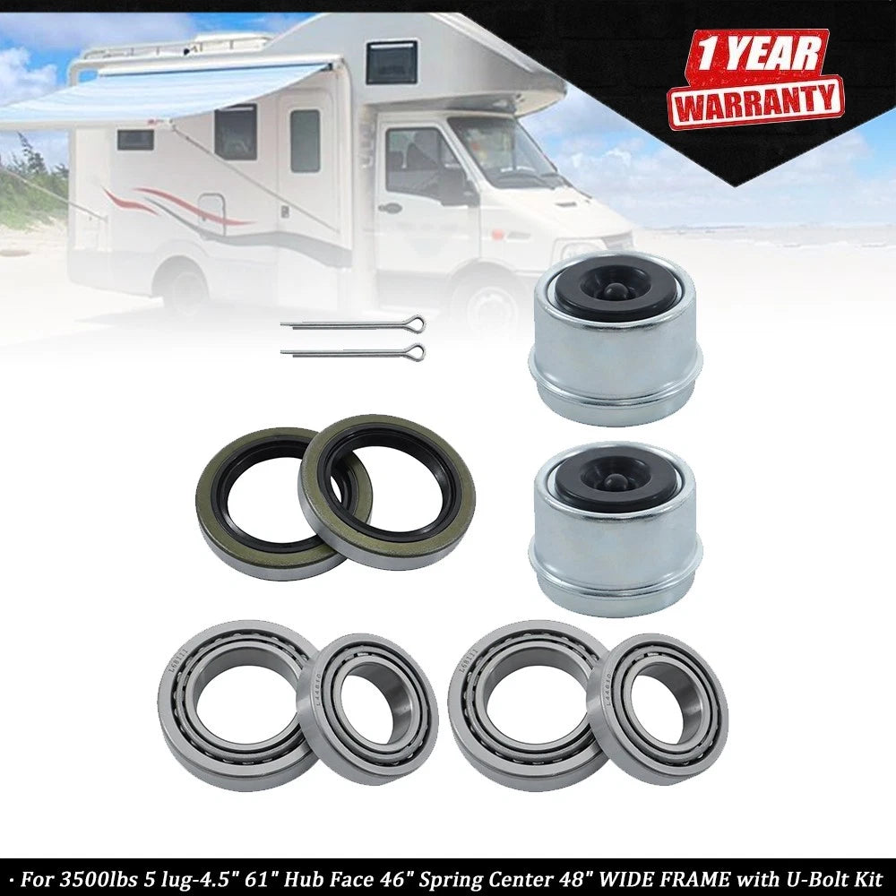 2X Trailer Bearing Kit for 3500Lbs Axles (1-3/8" to 1-1/16")