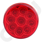 2X 2 Inch Round Red LED Side Marker Tail Light for Trailer