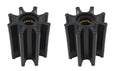 2Pcs Impeller for Caterpillar (Replaces Jabsco 17018-0001-P)