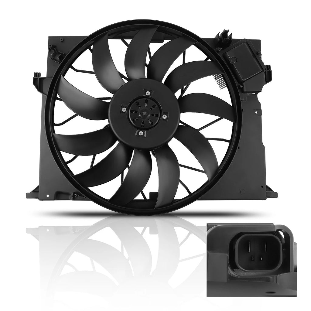 Radiator Cooling Fan Assembly for Mercedes-Benz CL600/CL65/S350/S65 (2005–2014)