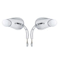Chrome Rear View Mirrors for Harley Dyna Softail Sportster