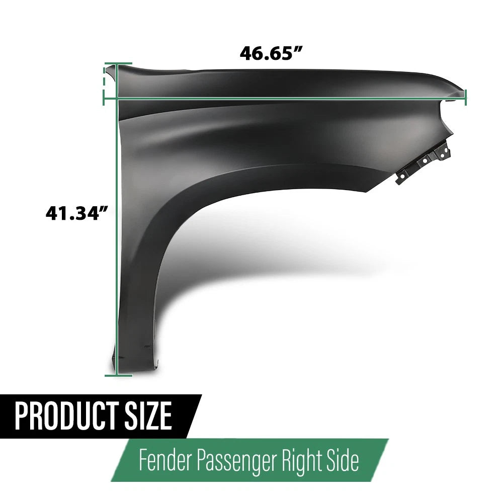 Front Right Fender for Chevrolet Silverado 1500 (2019–2025)