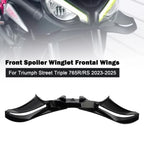 Front Spoiler Winglet for Street Triple 765R/RS (2023–2025) Black
