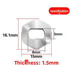 Stainless Steel Hex Gasket for LIVRE DRT PTH Reel (4mm, 5mm)