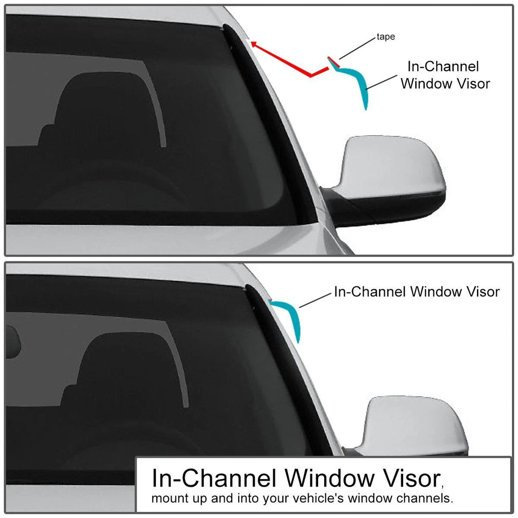 Smoke Window Visor for Ford Explorer/Mountaineer (1991–2005)