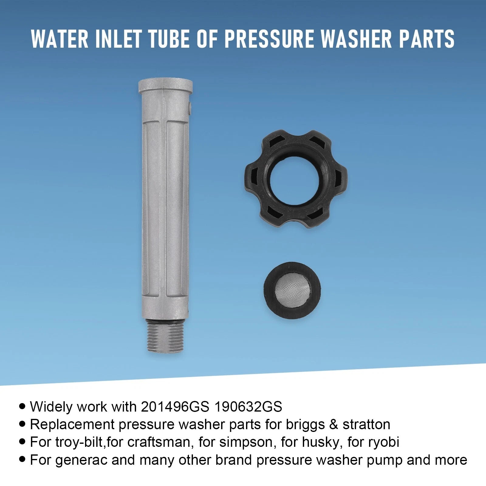 Water Inlet Tube for Annovi Reverberi Pressure Washer (2014–2023)