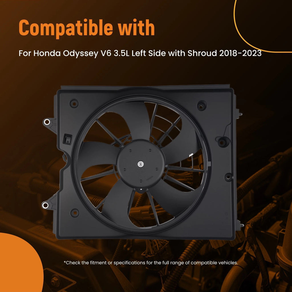 Left Cooling Fan for Honda Odyssey (2018–2023)