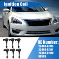 Set of 6 Ignition Coils for Nissan Altima (2002–2006) 22448-8J115 22448-8J111 UF349
