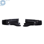 Set of 2 Rear Bumper Caps for Ford Ranger (2019–2023) Black Openings