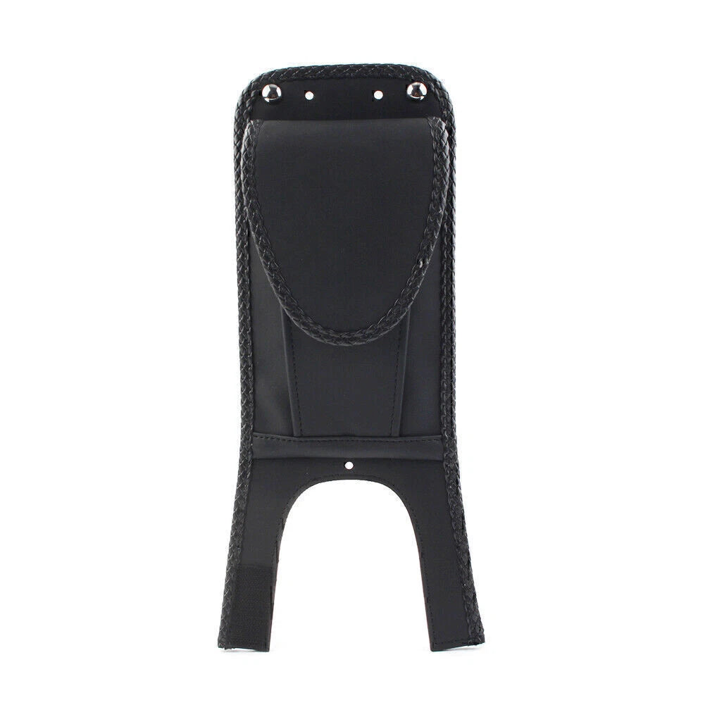 Black Tank Bib with Pouch for Harley Softail Fat Boy (FXST FXSTB FLST)